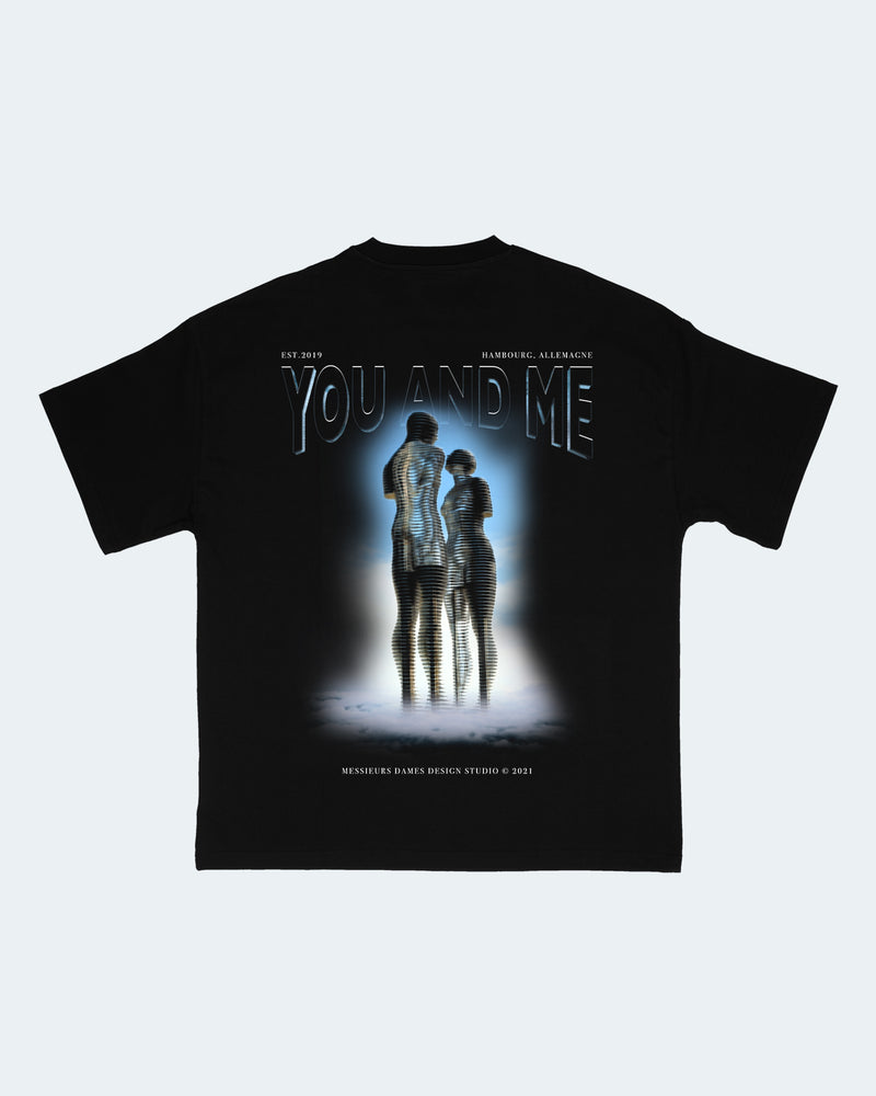 You And Me Sculpture T-Shirt Black
